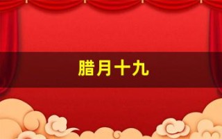 腊月十九(2000年腊月十九)