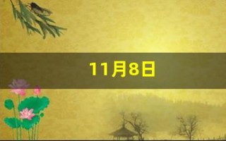 11月8日(11月8日出生的名人)
